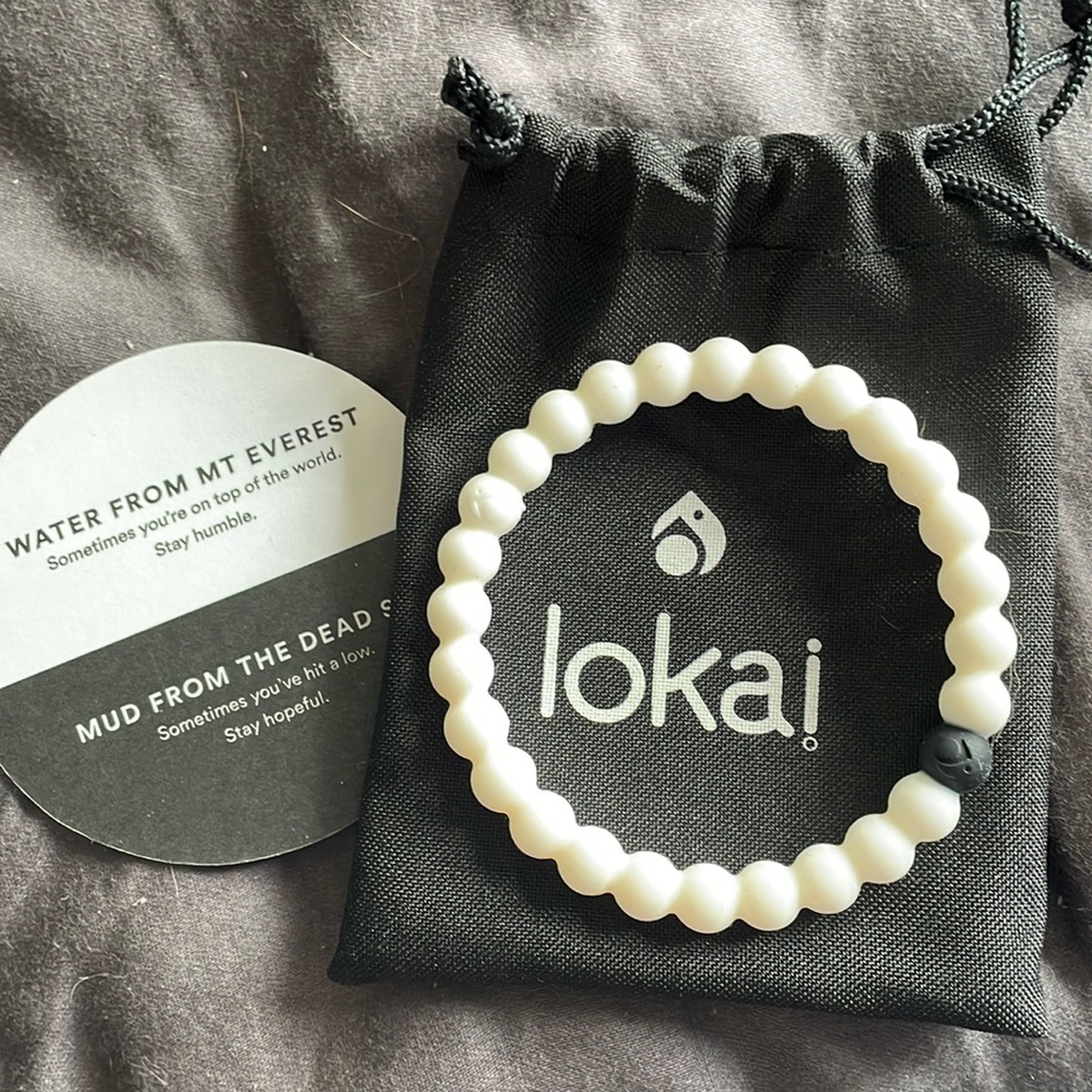 Brand new Lokai Bracelets in white silicone.